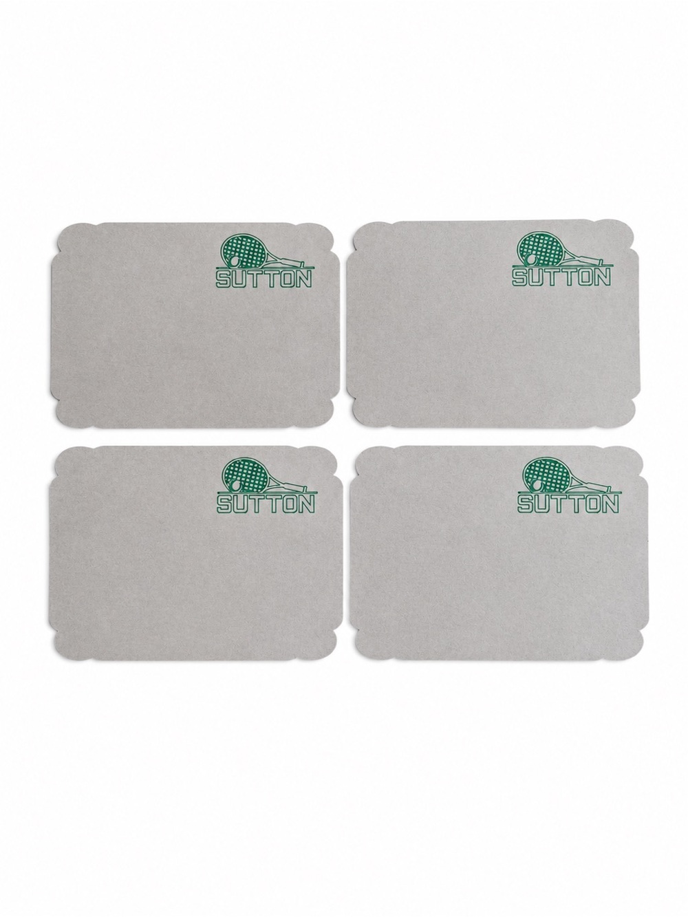 Personalized Tennis Note Cards Set of 20